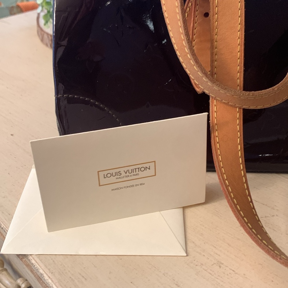 Louis Vuitton Burgundy and Tan Shoulder Bag - Picture 15 of 15